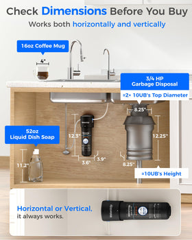 Lead-free brushed stainless faucet adds durable elegance.