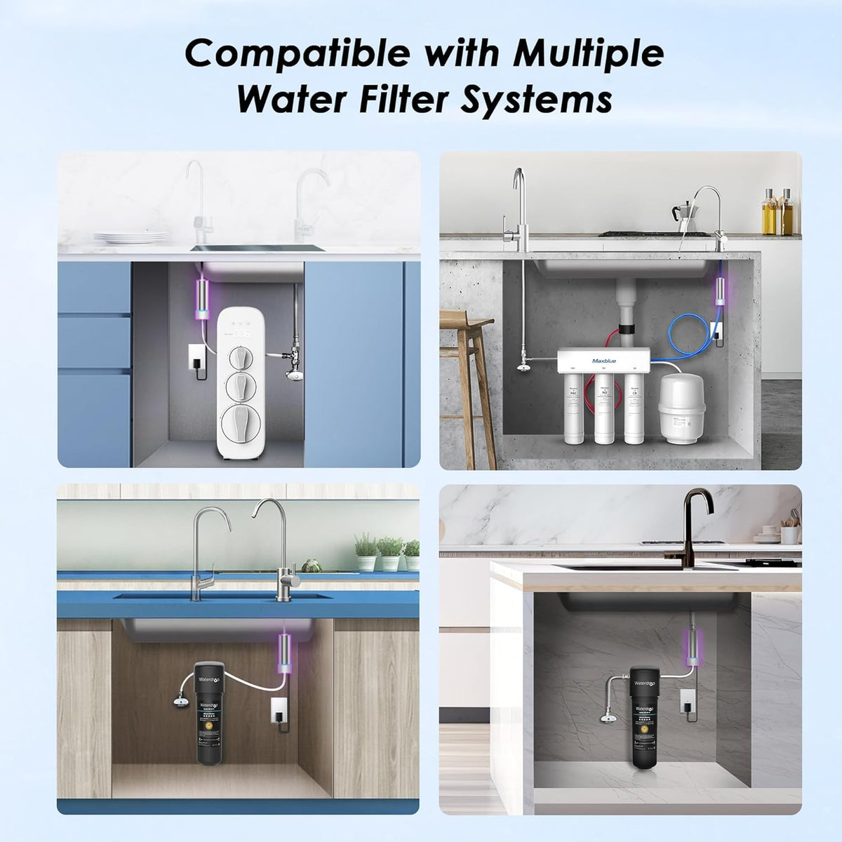 Waterdrop UV stainless steel housing stands up to daily water pressure.