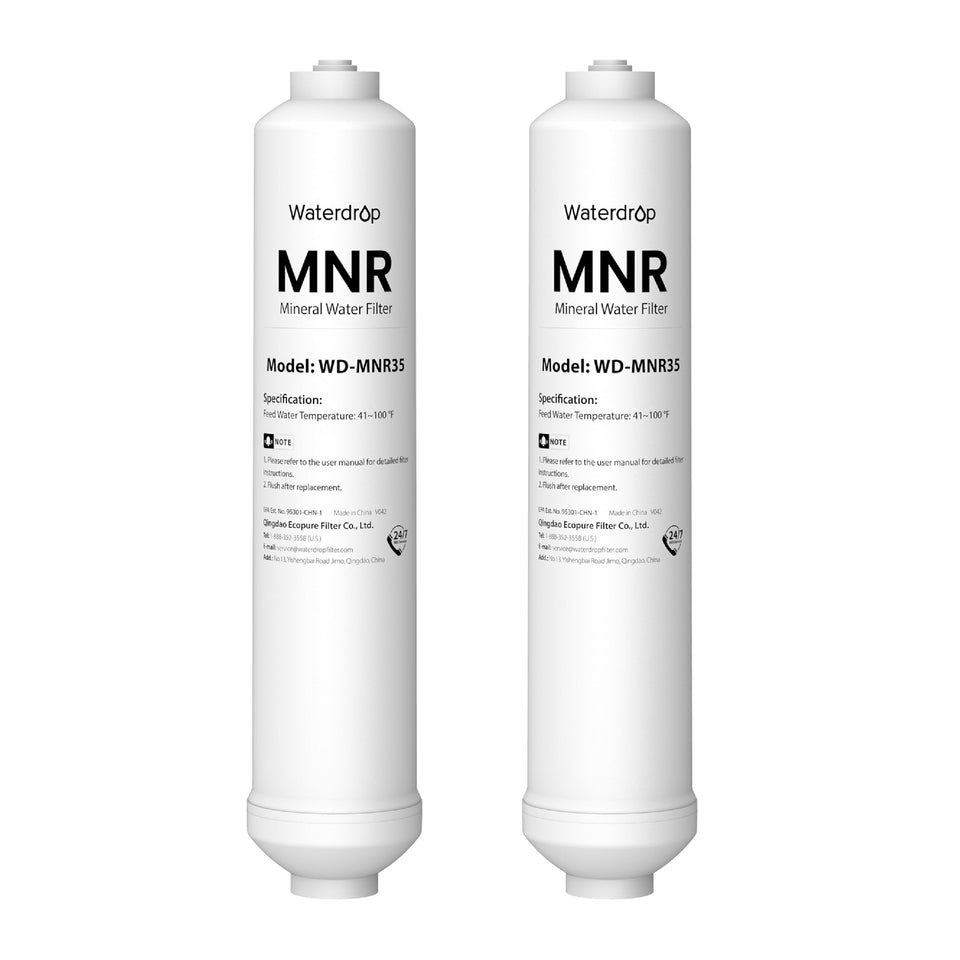 Waterdrop MNR35-2 installation under the sink for remineralized water access
