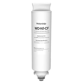 Water flow through the N1-CF filter delivering cleaner tasting water.