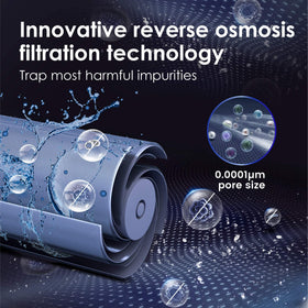 Waterdrop N1-MRO filter lifespan graphic indicating 18-month replacement.