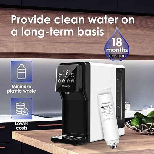 Waterdrop N1-MRO filter packaging emphasizing easy setup.