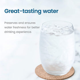 User installing filter for fresh-tasting water
