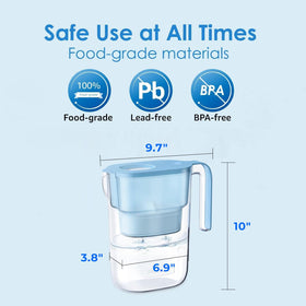 Front view of Waterdrop PT-05B highlighting its 7-cup capacity.
