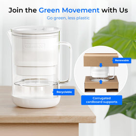 Waterdrop PT-09W easy-to-clean glass design for daily use