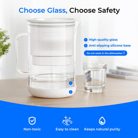 Waterdrop PT-09W front view shows 10-cup capacity for family use
