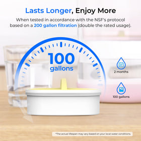Waterdrop PT-72P eco-friendly glass minimizes plastic use.