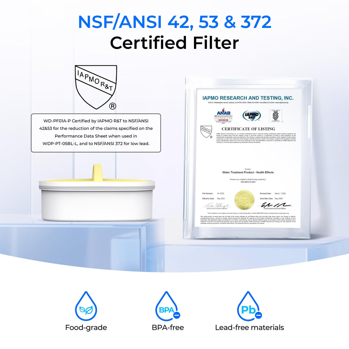 Waterdrop PT-72P pouring action demonstrates fast-fill convenience.
