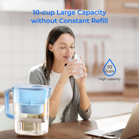 Waterdrop PT-07B reduces PFOA PFOS and chlorine in tap water.