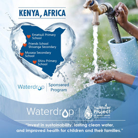 Quality seal and labeling on Waterdrop packaging