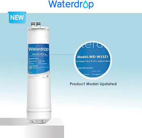 Waterdrop RC EZ 1 filtration cartridge with coconut shell block highlights efficient filtration