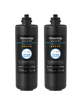 Waterdrop RF10 undersink replacement filter ready for quick installation and purified water.