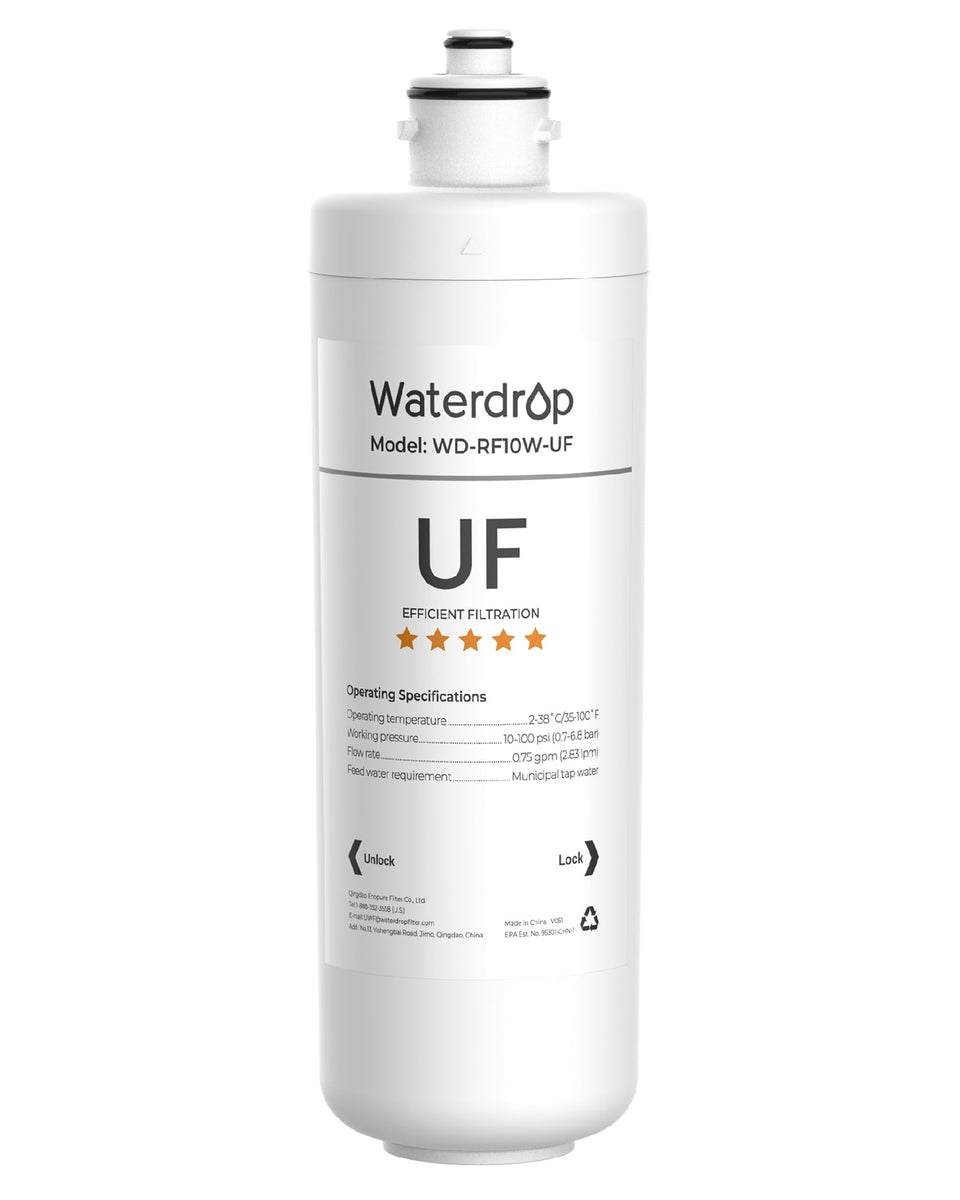 Waterdrop RF10W-UF 0.01 μm membrane for precise filtration at the faucet