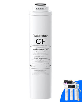 Waterdrop RT-CF filter replacement pack for quick swap and improved water taste