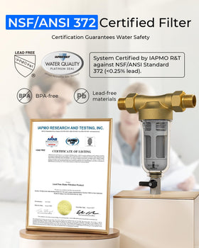 Waterdrop blue nano-coated copper fittings minimize metal leaching risk.