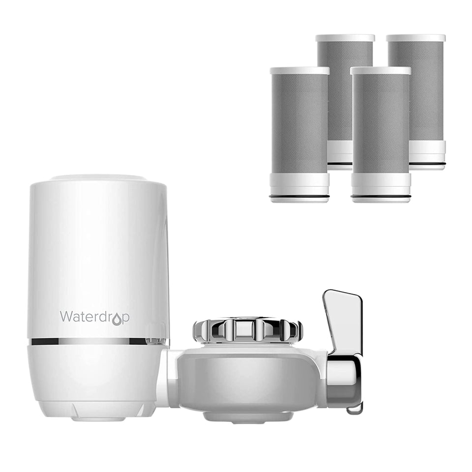 Waterdrop sink faucet filter installation shows easy setup for clean tasting water.
