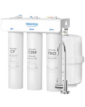 Waterdrop T3-T 220 GPD assembly demonstrates easy under-sink installation