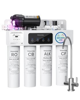 Waterdrop T4-A dual-flow water streams offer purification and mineral-enhanced options.