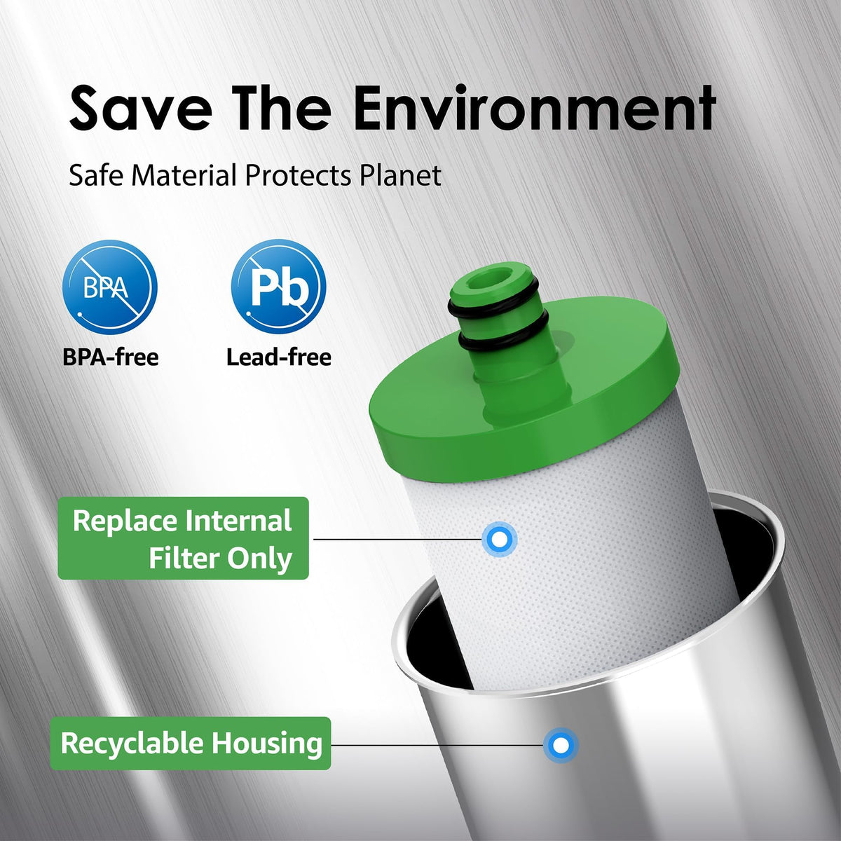 Replacement pack in use on a Waterdrop system