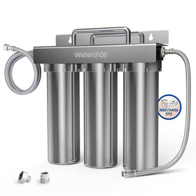 Waterdrop TST-UF under-sink flow visual enables quick beverage fills.