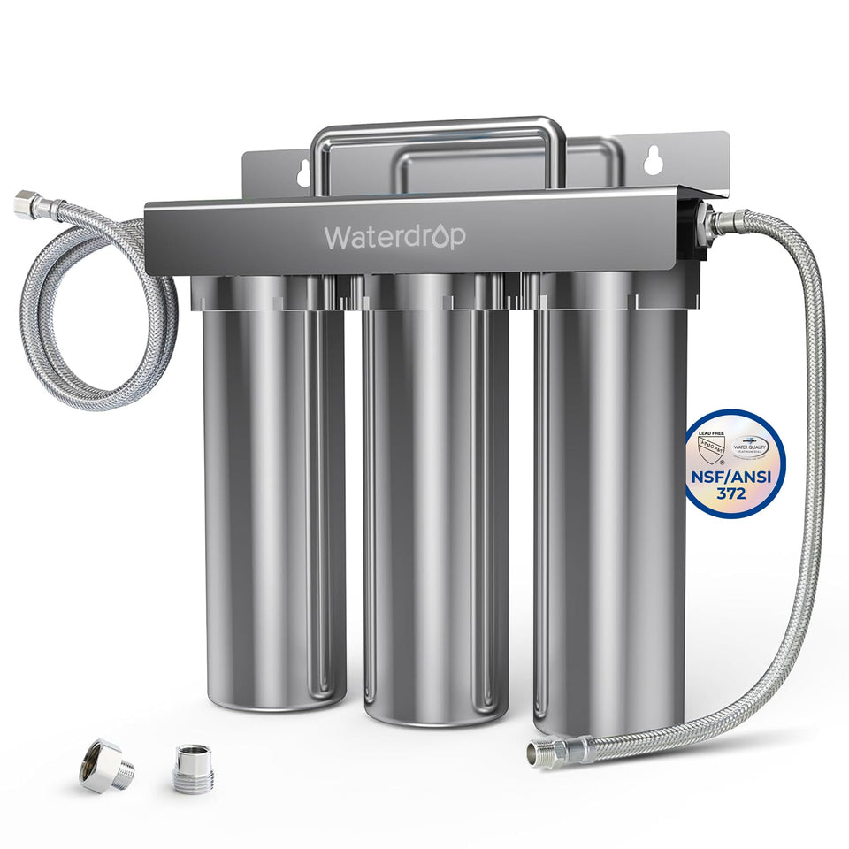 Waterdrop TST-UF under-sink flow visual enables quick beverage fills.