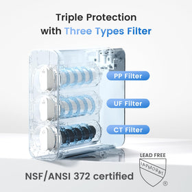 Waterdrop TSU-WB smart panel displays real-time water status and filter life