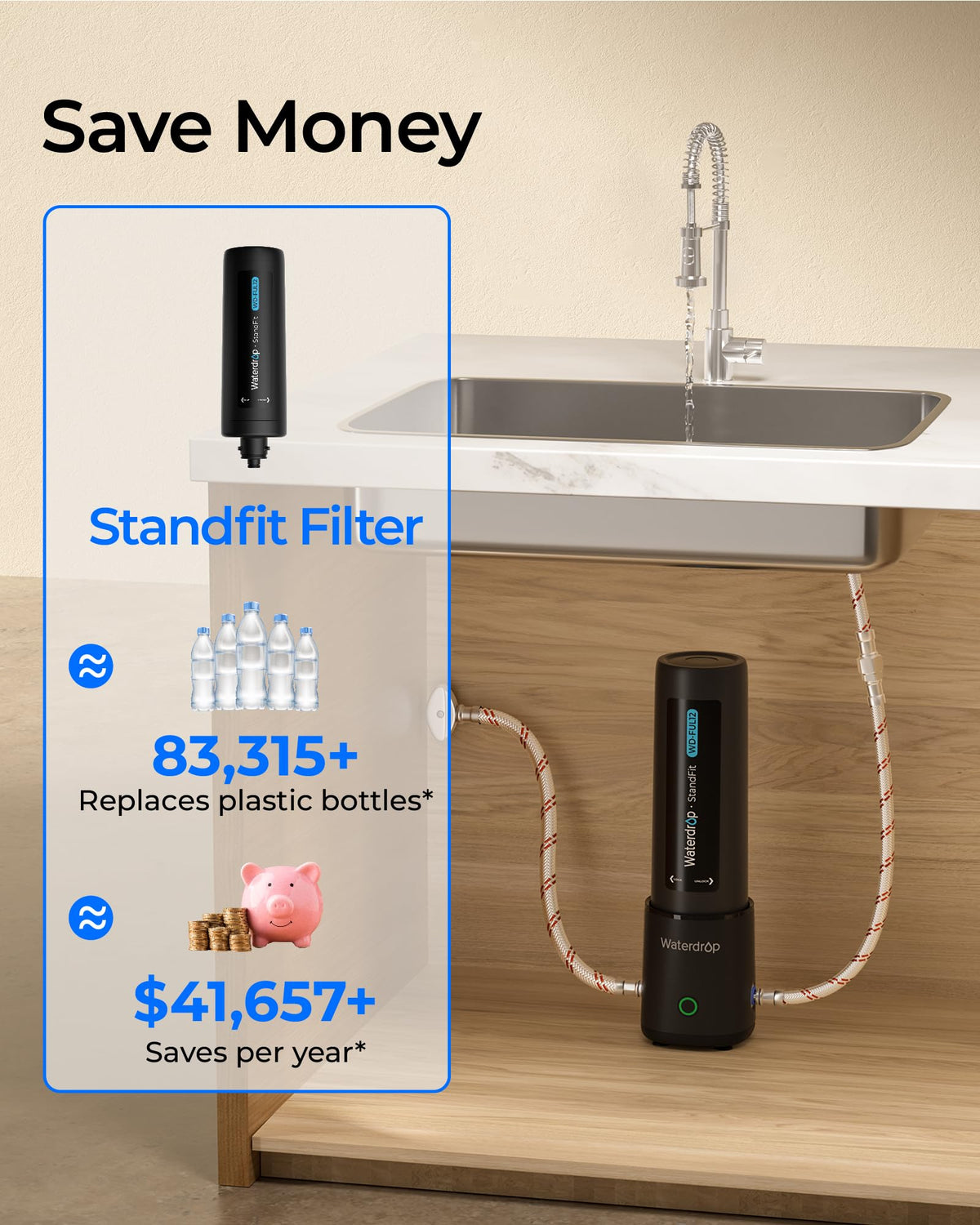 Capacity up to 11,000 gallons for long-term use
