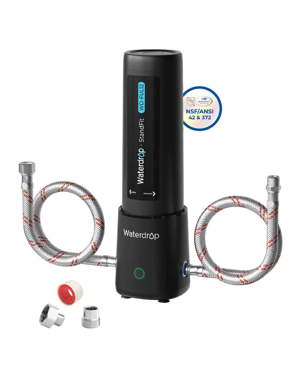 Waterdrop UL12A under-sink filter ready for installation
