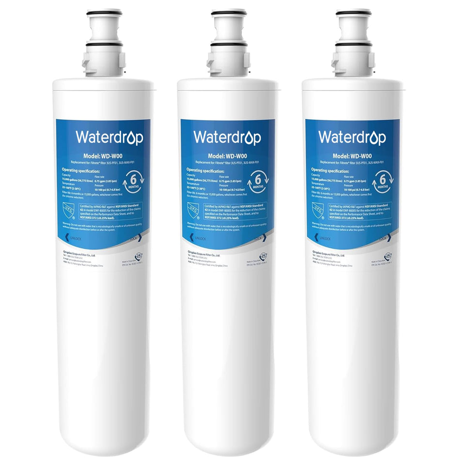 Waterdrop under-sink filter WD-W00 chlorine removal for crisper faucet water