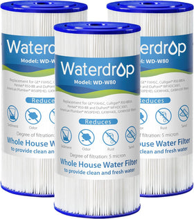 Waterdrop W50PEHD whole-house filter pack helps reduce sediment for fresher water.