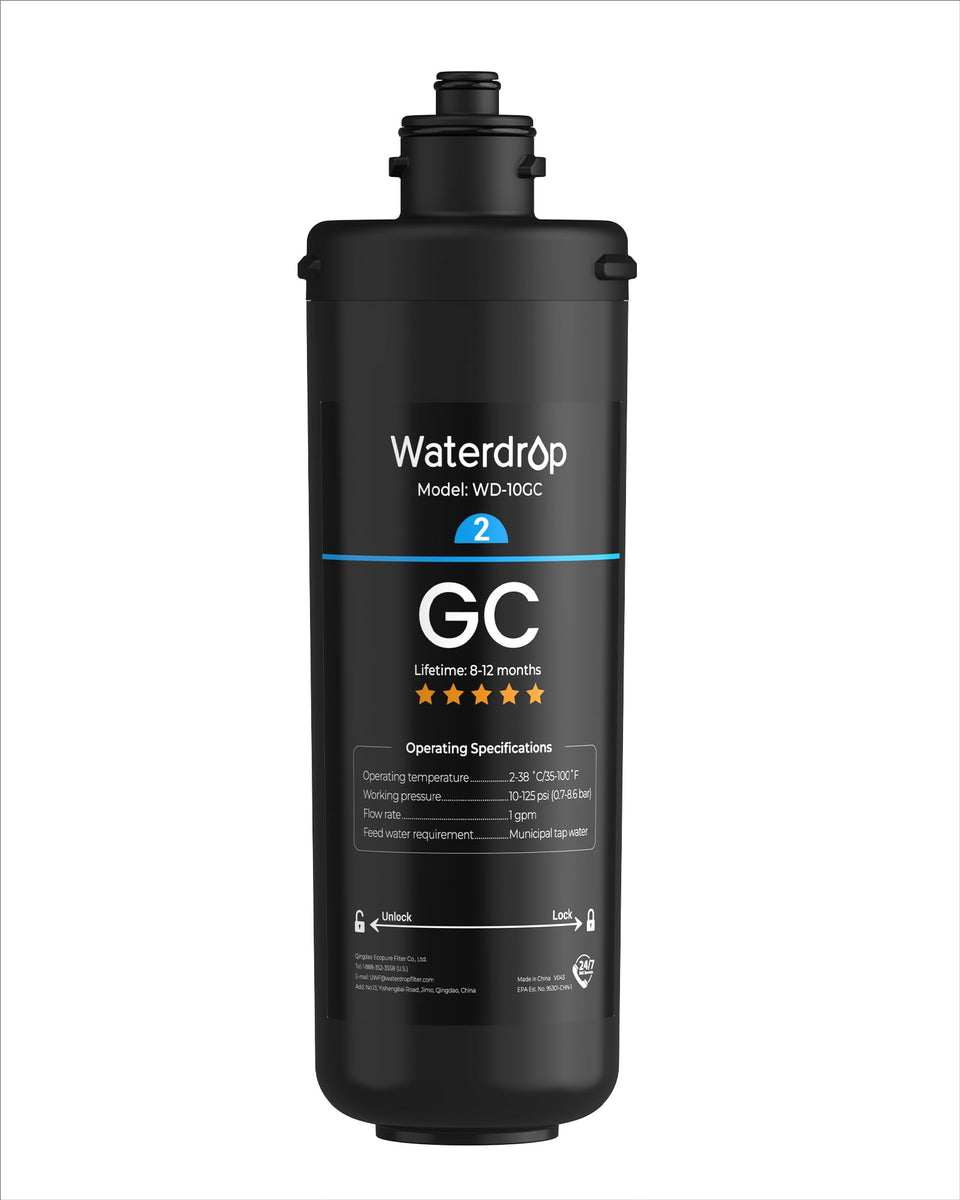 Waterdrop WD-10GC filter pack shot for simple under-sink replacement