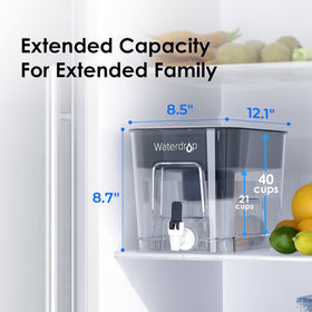 Waterdrop WFD-22L cap close-up highlighting odor-control design