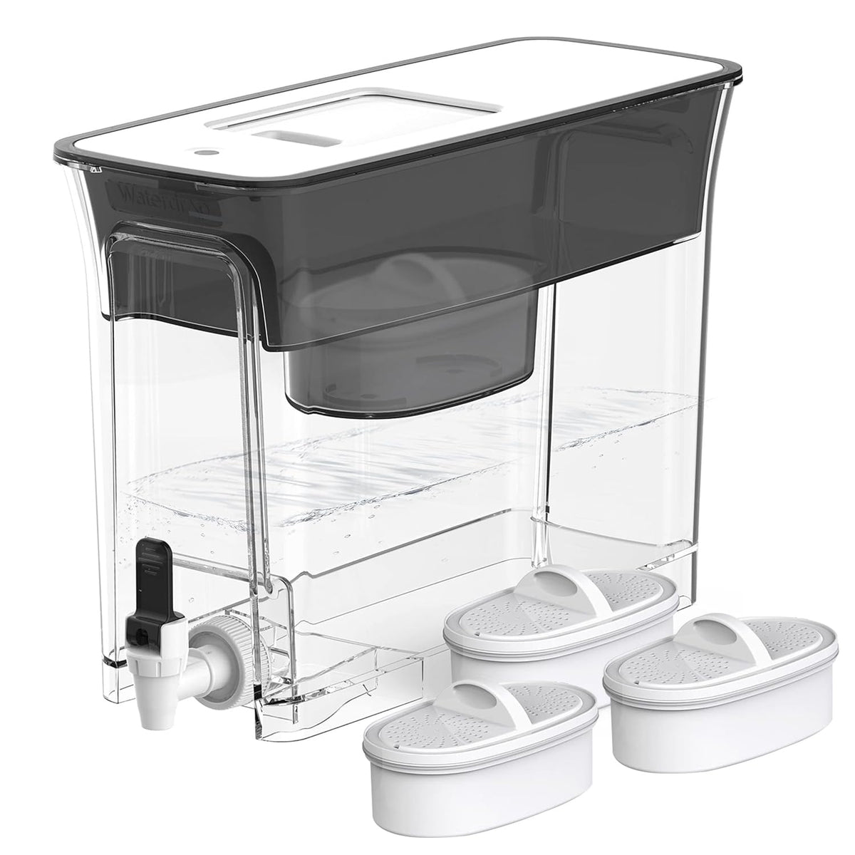 Waterdrop WFD-40L dispenser with slim design fits compact fridges for easy daily hydration
