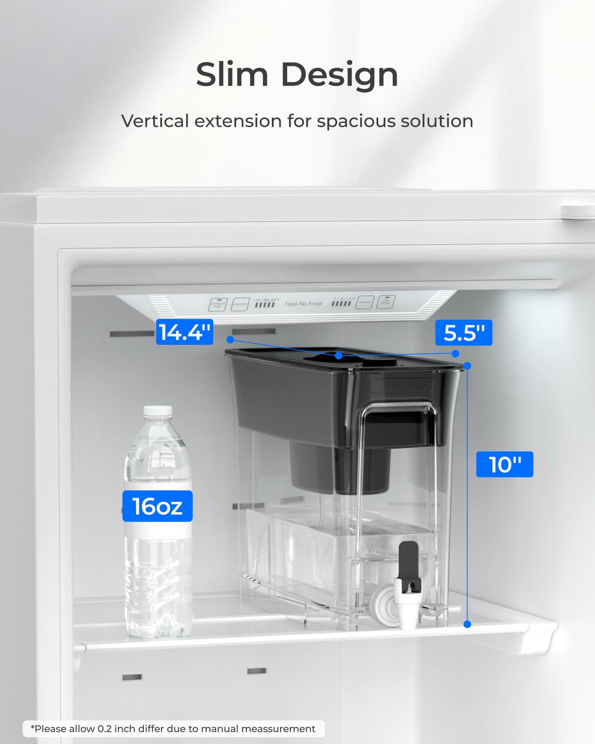 Waterdrop WFD-40L-L front usage view highlights 35-cup capacity for families