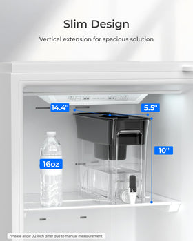 Waterdrop WFD-40L-L front usage view highlights 35-cup capacity for families