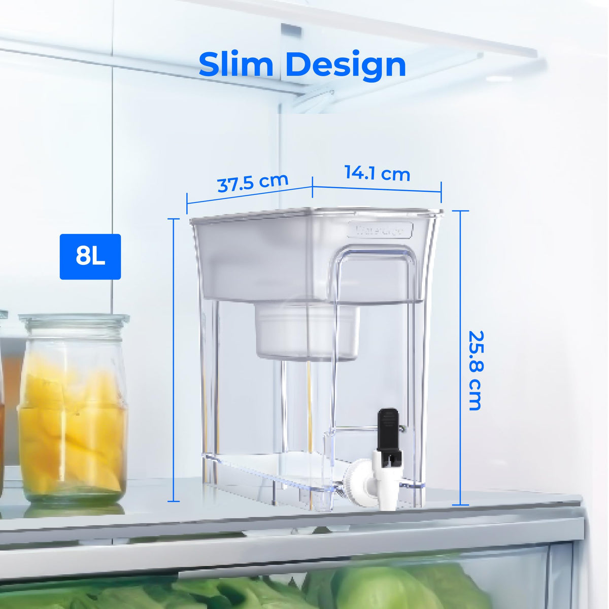 Waterdrop WFD-40W-L top cover enables easy lift and cleanliness.