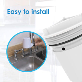 White finish faucet-mount matches modern kitchens
