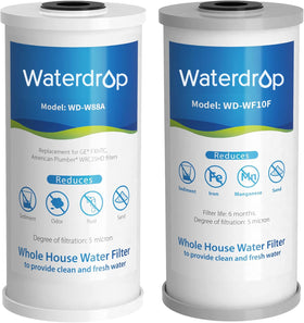 Waterdrop whole-house-filter-iron-reduction for clearer, rust-free water.