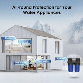 Waterdrop 10x4.5 inch housing compatibility with major brands.