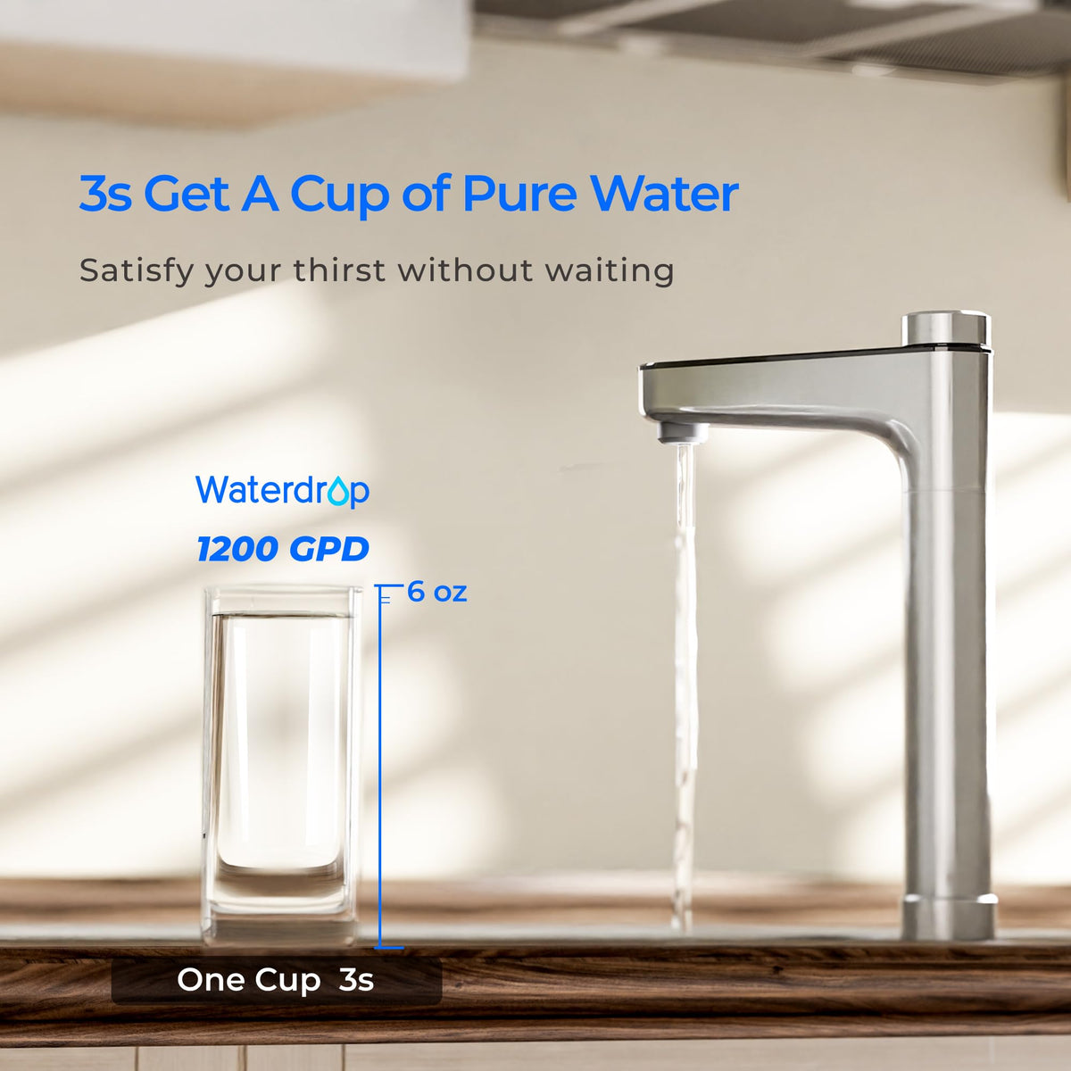 Waterdrop X12-F3 filter energy-saving mode for quiet operation.