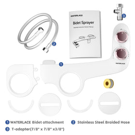 Waterlace affordable luxury white bidet upgrade for daily use.