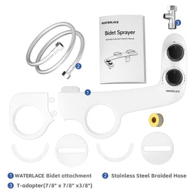 WaterLace in-use with adjustable pressure knob for customizable spray