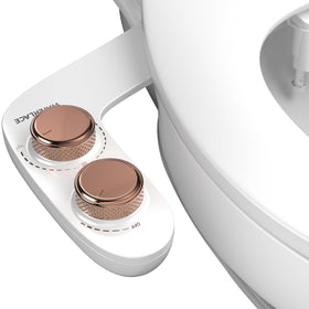 Waterlace bidet attachment with universal fit for simple toilet setup.