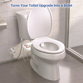 Waterlace dual nozzle bidet spray for front and rear wash.