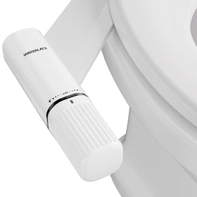 Waterlace retractable nozzles for toilet provide hygienic protection when not in use.