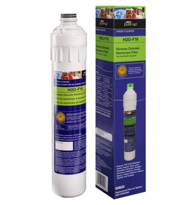 Watts Premier H2O-F16 under-counter fit demonstrates compact installation.