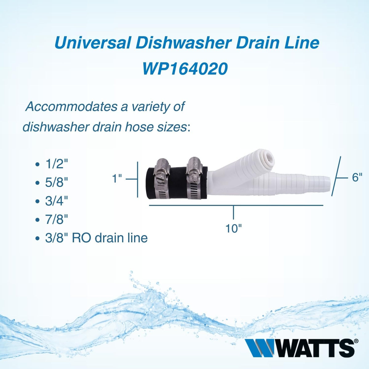 Watts Premier marine stainless clamps kit keeps hoses secure and durable