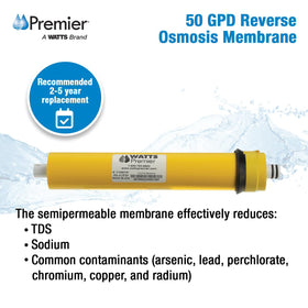 Watts Premier reduces contaminants like arsenic and lead for better tasting water