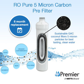 Watts Premier RO Pure Plus easy installation design supports quick setup under the sink.
