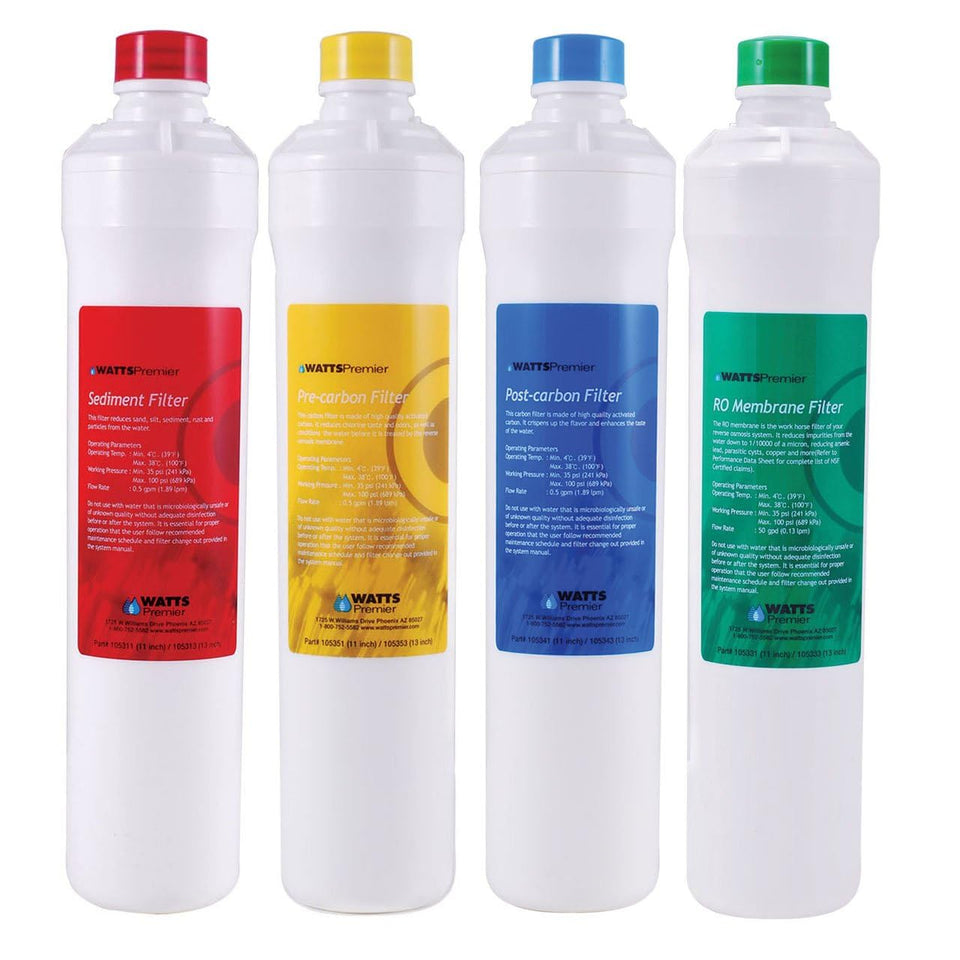 Watts Premier sediment filter red delivers 5-micron filtration for clearer, fresher water.